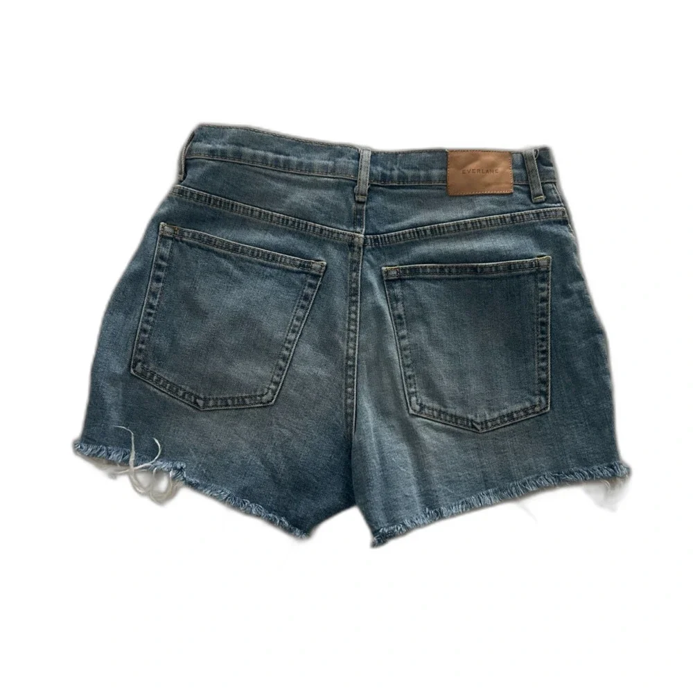 Everlane The Cheeky Short High-Rise Denim Cutoffs Medium Wash Size 27